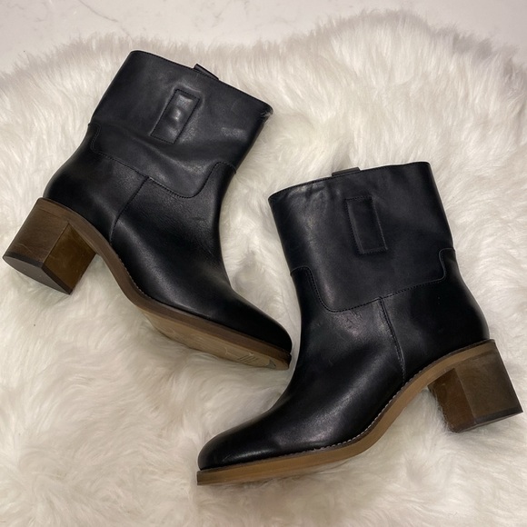 NEW Free People Tabby Black Leather Ankle Boot, size 11 (Euro 41) - Picture 9 of 16